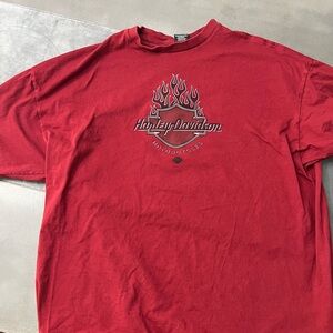 Harley-Davidson Red Men's T-Shirt. Size 3XL